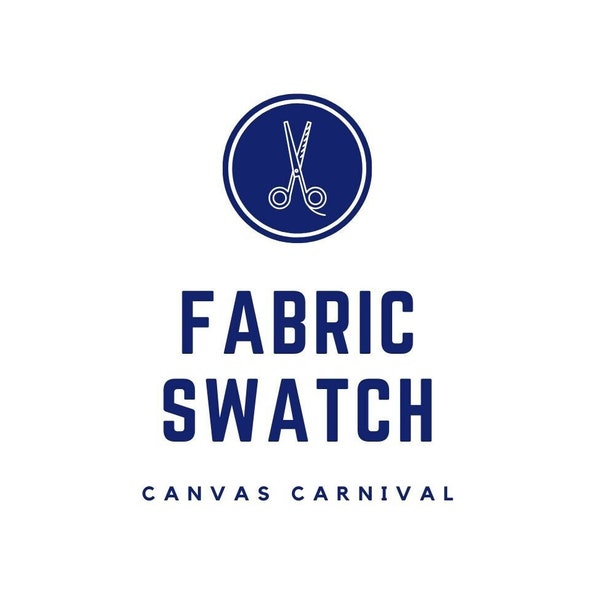 Fabric Sample, Free US Shipping, ONE Fabric Swatch, Choose ANY Fabric in our Canvas Carnival Shop, Ships 1-2 Weeks ordered from manufacturer
