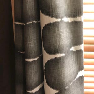 5 Colors, Shibori Gradient Dot Curtains, Green, Blush, Charcoal, Yellow, Rust, Rod Pocket, 1 Panel