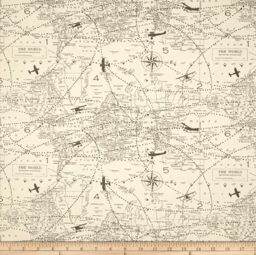 Curtains Airplane Nursery Baby Room Cotton Curtains Office Etsy