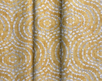 USA Curtains, Denver Collection in Brazilian Yellow, Cafe Kitchen Curtains, Dining Room Curtains, Living Room Curtains - Made to Order