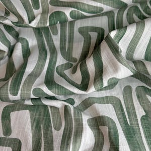 Fairway Green Curtains, Cafe Kitchen Panels, Window Treatments