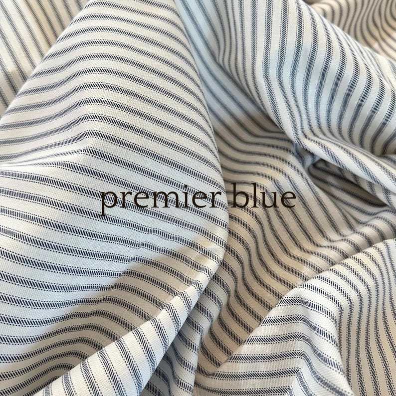 7 Colors, Classic Ticking Farmhouse Curtains, Cafe Kitchen Panels, Window Treatments, Rod Pocket or Pinch Pleat, 1 Panel image 7
