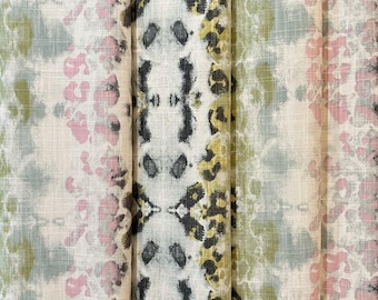 Watercolor Mali Impressions Drapery Curtain Panels Window Treatments Valance, Rod Pocket or Pinch Pleat, 1 Panel
