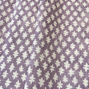 Curtain Panel, Gem Orchid, Medium Weight Cotton Slub Linen Look, Lining Options Blackout or Cotton