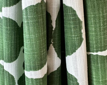 USA Curtains 6 Colors, Shibori Dot Cotton Curtains in Green, Blue, Grey Charcoal Black, Blush, Brazilian Yellow, Sierra Rust - Made to Order