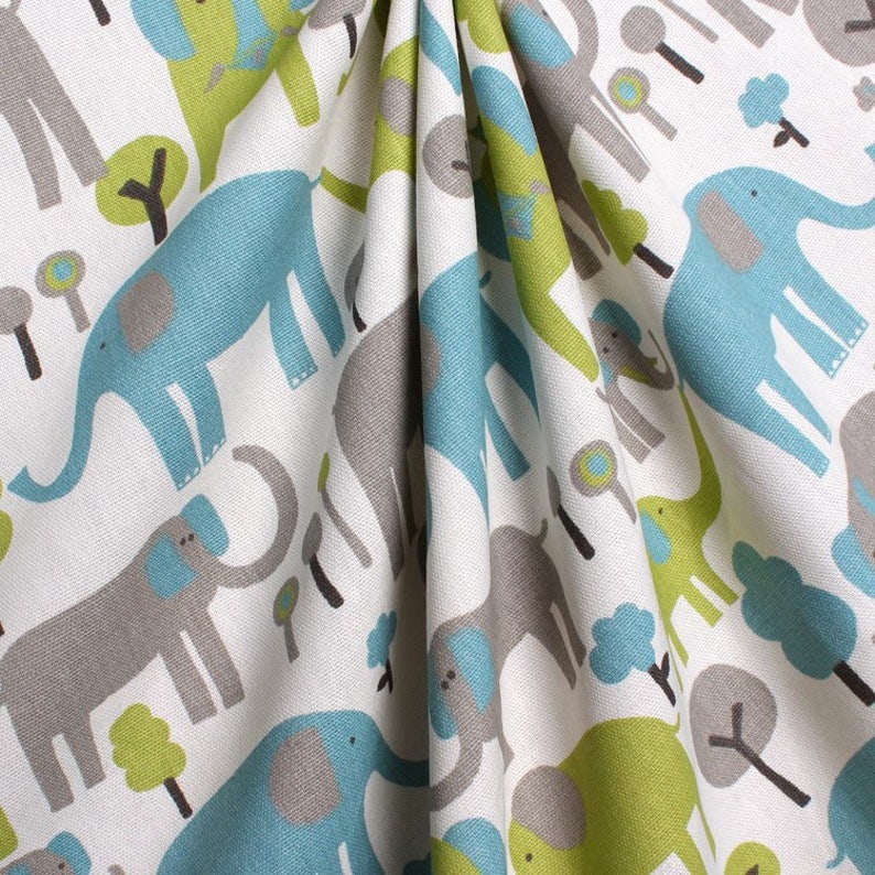 Curtains Elephant Curtain Panels Kids Nursery Baby Room Etsy