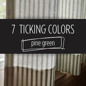 Ticking Cafe Curtains