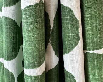 Boho Shibori Green Curtains, See item details for 5 more colors, Dining Room Curtains, Kitchen Cafe Curtains - Made to Order USA