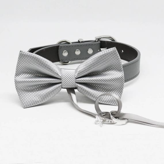 Bow tie sale dog collar etsy