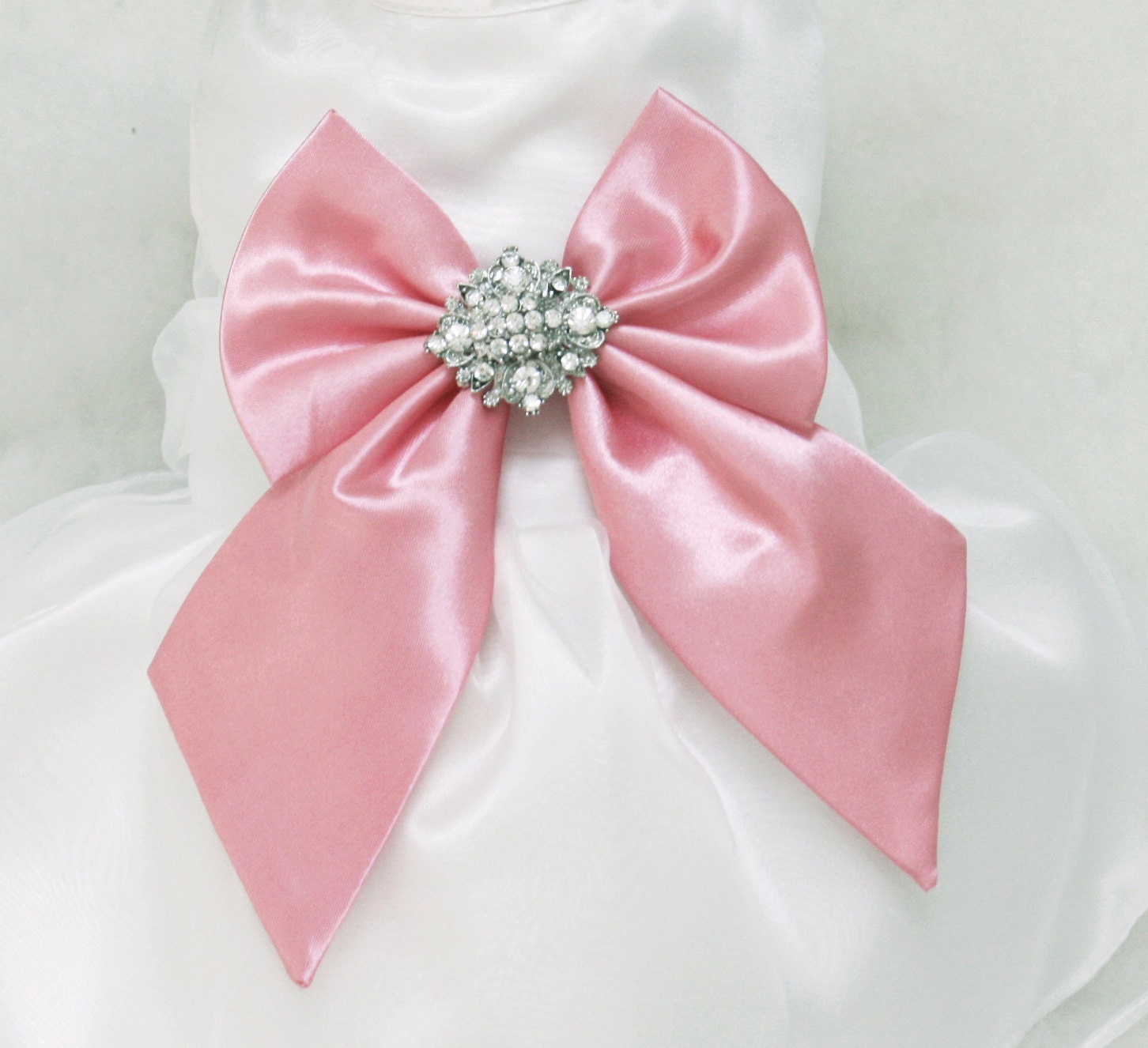 Pink Dog Dress Dog Birthday gift Pet wedding accessory Pink | Etsy