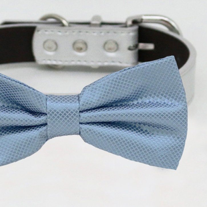 Dusty blue bow tie collar XS to XXL collar and bow tie | Etsy