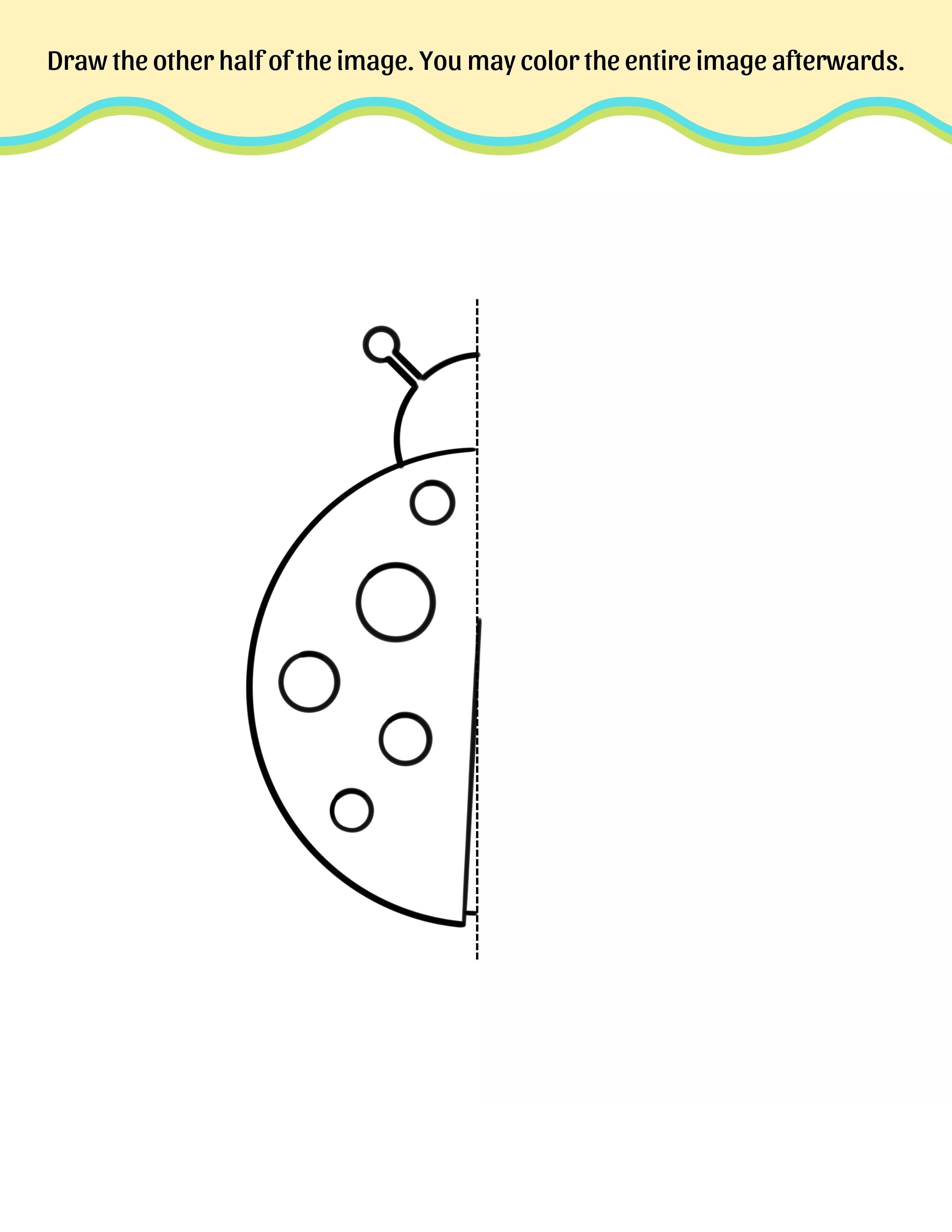 Printable Symmetry Drawing Activity, Digital Symmetry Drawing Activity ...