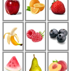 Pictorial Food Printable Cards Digital Download, Speech Development ...