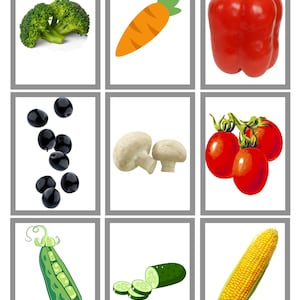 Pictorial Food Printable Cards Digital Download, Speech Development ...