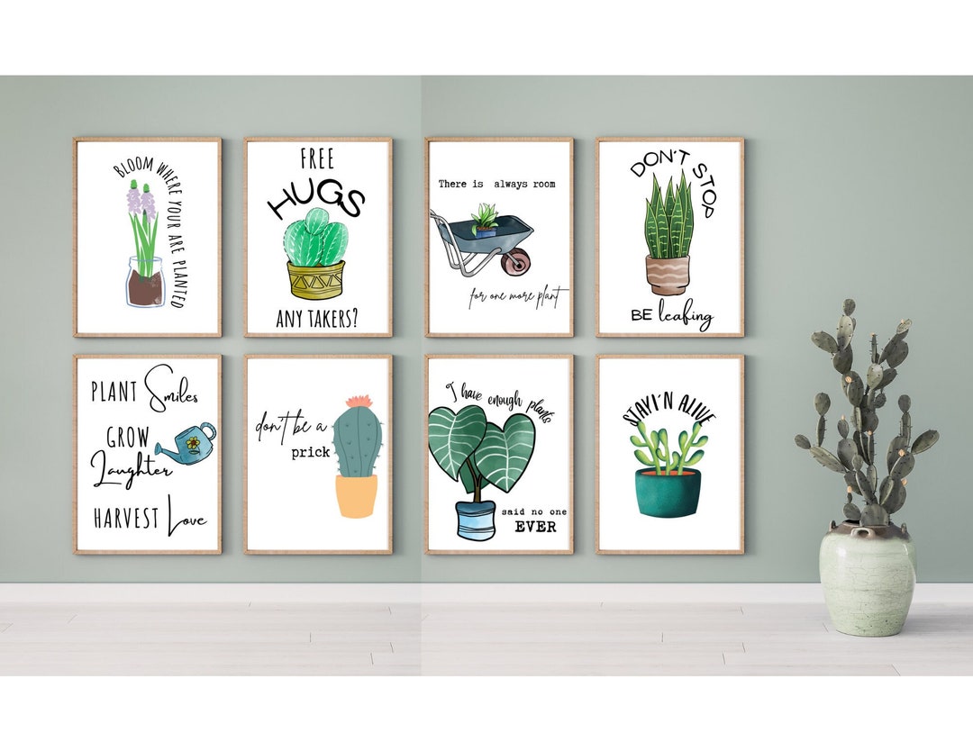 Printable Plant Wall Art 8.5x11, Printable Plant Wall Art 8x10, Printable Plant Wall Art 5x7 ...