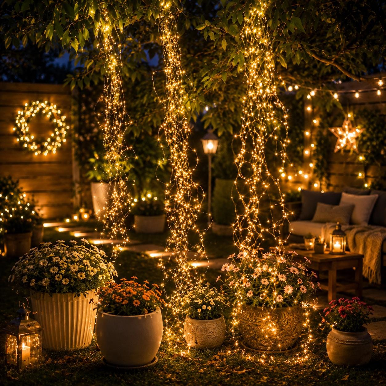 haus weihnachtlich dekorieren Weihnachtsdeko: 6 Ideen, um Ihr festlich zu schmücken Solarleuchten Garten-Zaunpfosten im Vintage-Stil