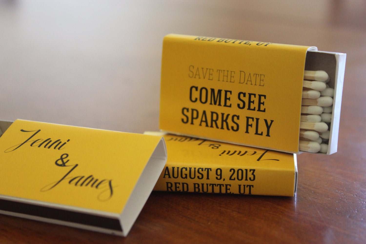 50 Custom Designed Matchbox Wedding Favors Etsy