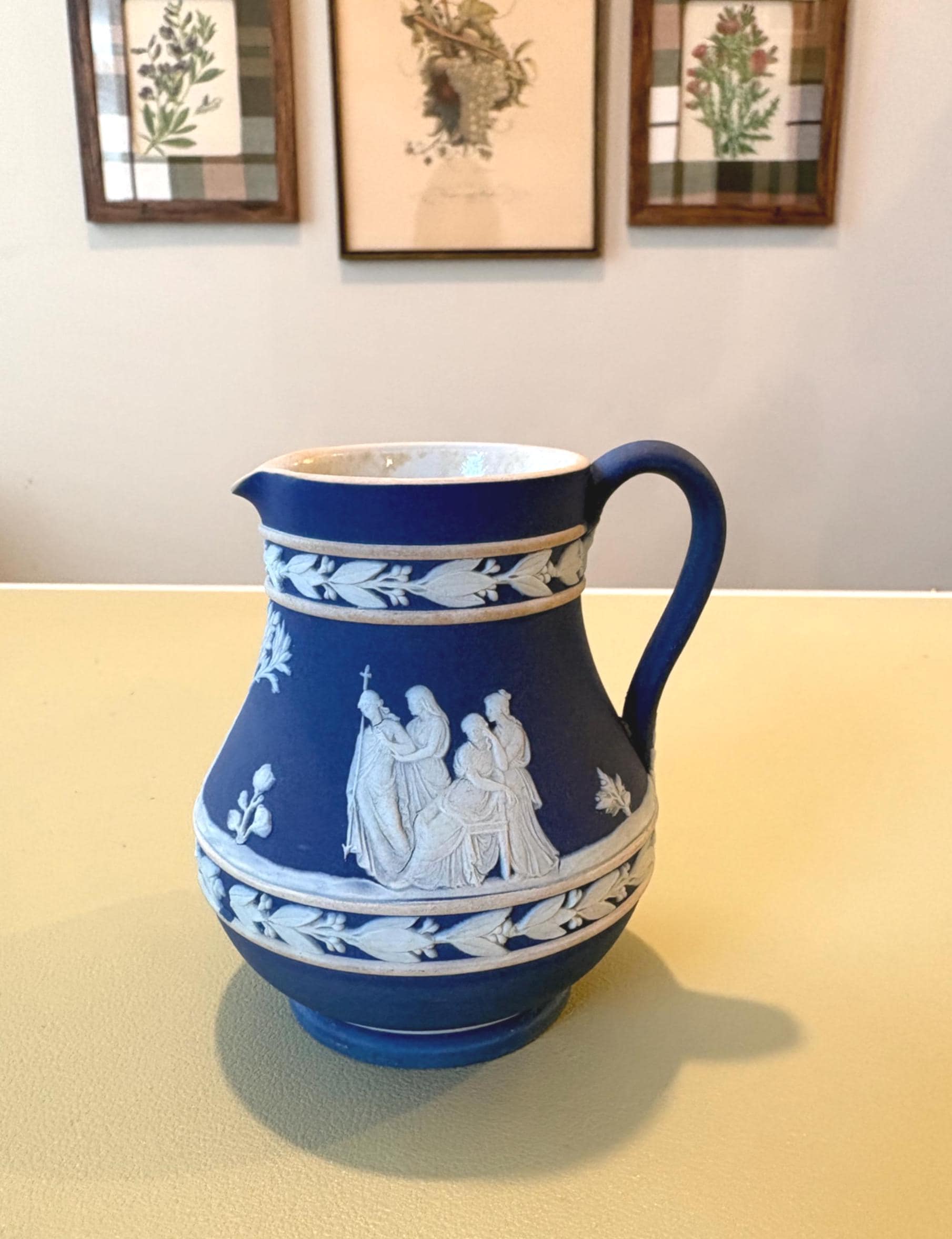 Wedgwood Jasperware Blue Vase - Etsy