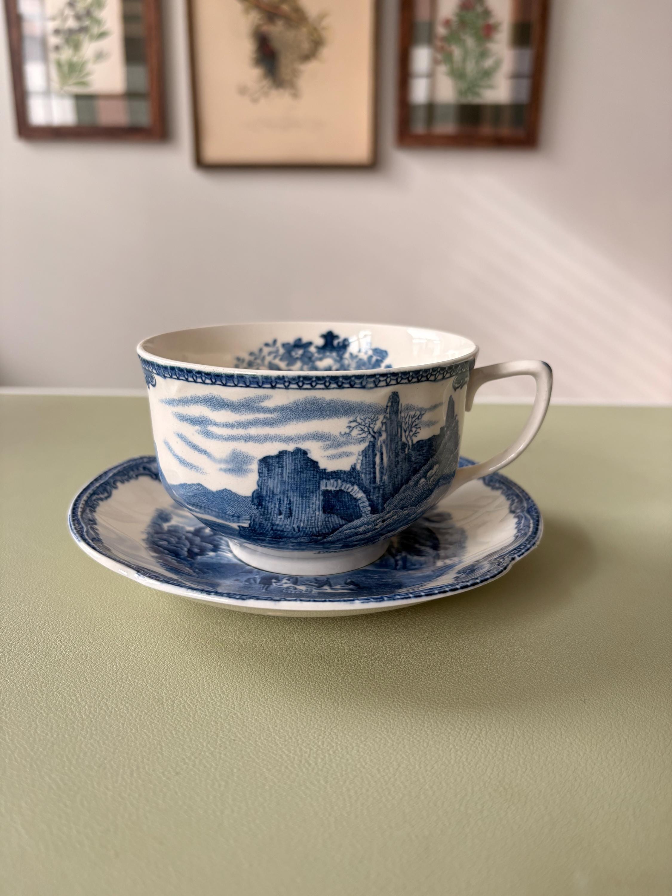 Johnson Brothers Old Britain Castles Cup and Saucer - Etsy