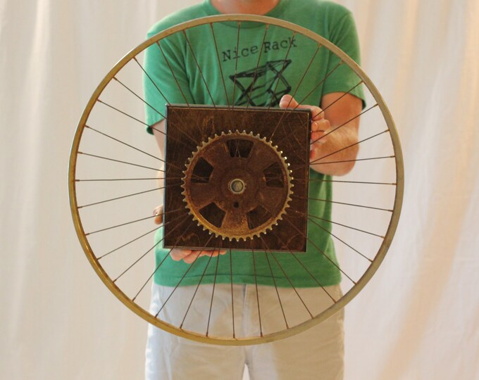 Vintage Bicycle Wheel Wall Art Etsy