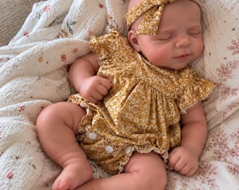 full body silicone baby Reborn Doll Can Open Mouth Handmade Lifelike Newborn Doll 13inch Bald