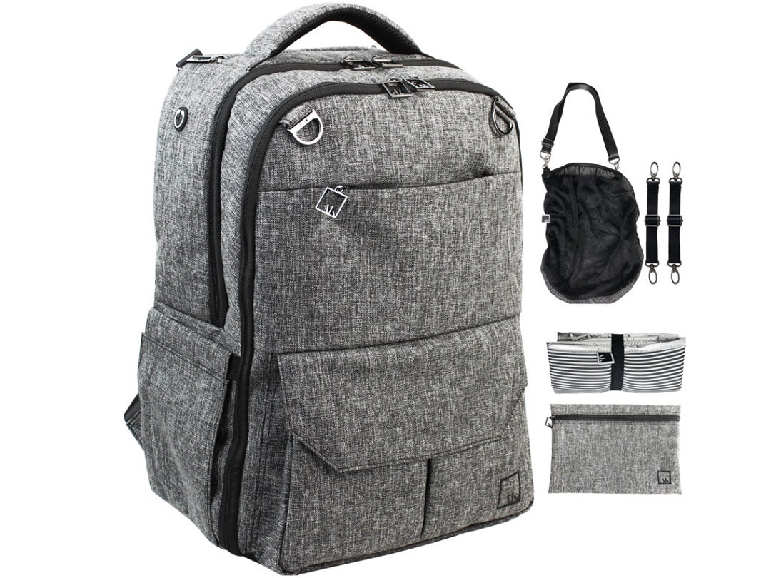 Artak Grey Diaper Backpack Unisex Bag Includes Carryon - Etsy