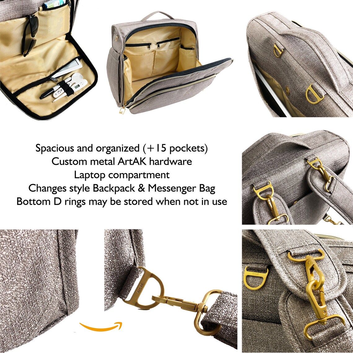 Artak Backpack and Messenger Bag Multifunction Travel Etsy