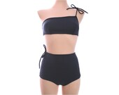 Blue Bikini Asymmetry Blue Summer Bikini Set