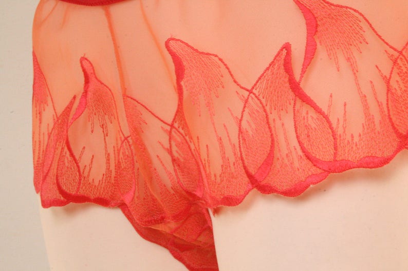 red knickers Passion Tulip Lingerie handmade in Germany: red embroidered Knickers image 2