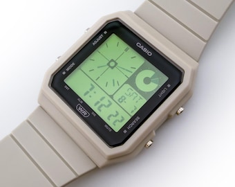Custom Casio LF-20W Watch – Lime Glow, Green Display