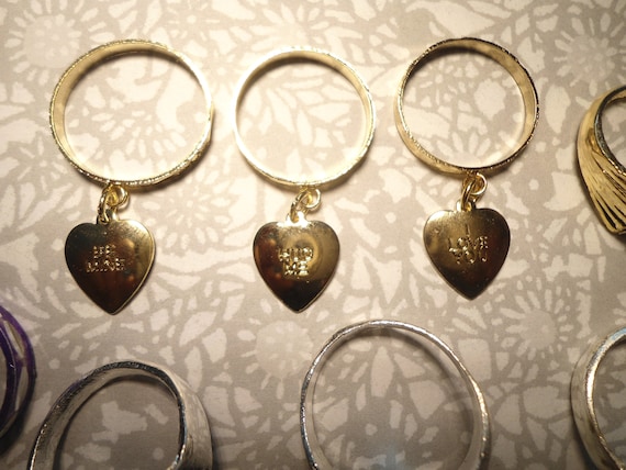 7 Assorted Rings Some Adjustable - image 2