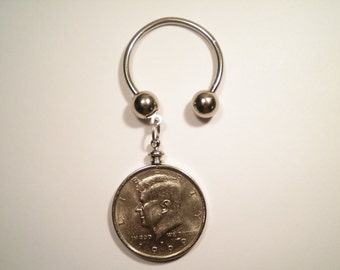 1964年ケネディ50セント銀貨キーホルダー - Etsy 日本