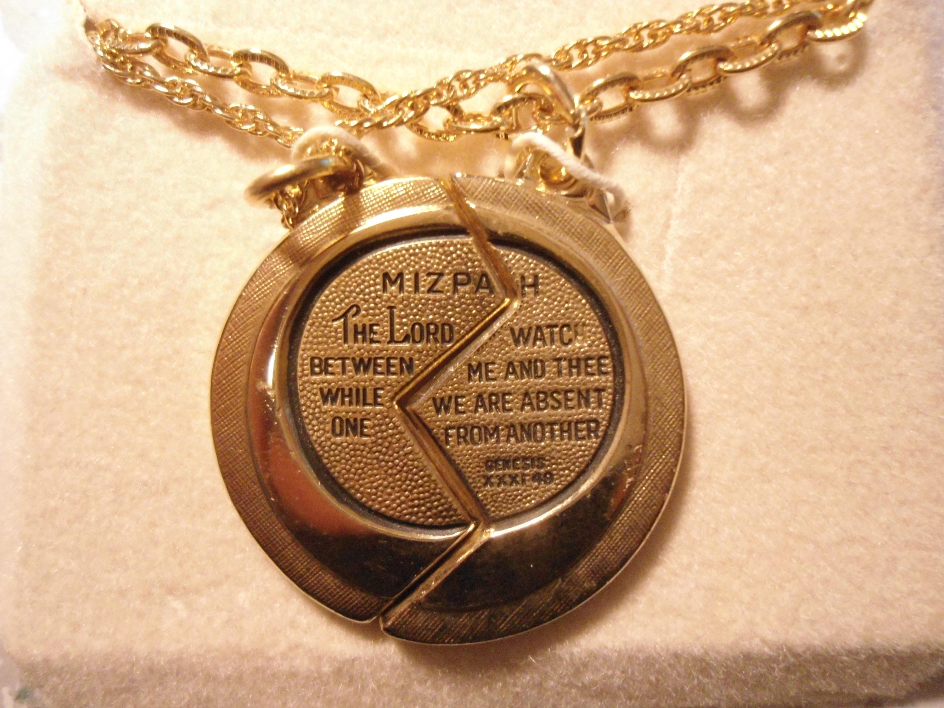 Mizpah Coin Necklace