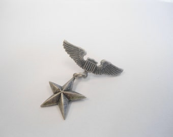 1 Silverplated Air Force Pilot Wing Pin