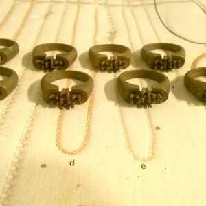 8 Brass Rings with 3mm Settings
