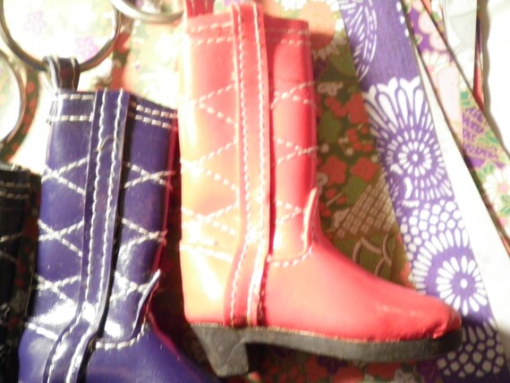1 Assorted Cowboy Boot Keyring Please Specify You… - image 4