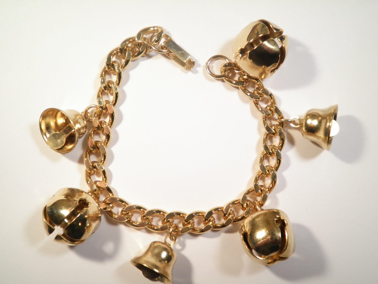 1 Gold Plated 7 1 2 Jingle Bells Bracelet