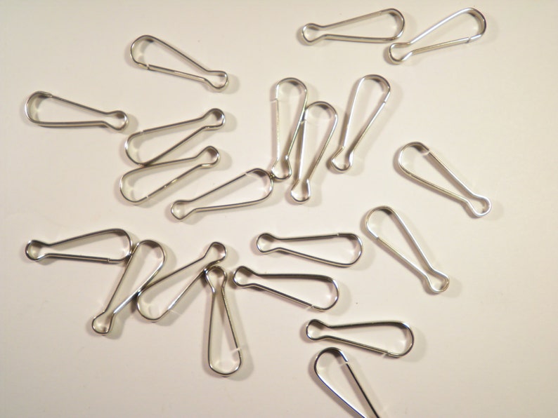 36 Silver Plated Chain Clips Clasps Etsy