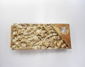 1 Goldplated "Gold Rush" Gold Nugget Money Clip