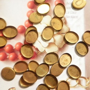 24 Vitnage Brass 9x7mm Settings