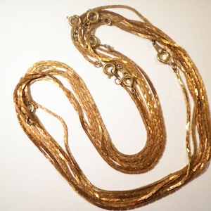 12 Brass 15&quot; Flat Cut Chains