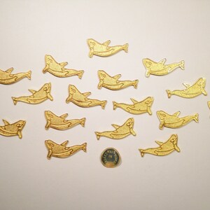 18 Vintage Goldplated Dolphins