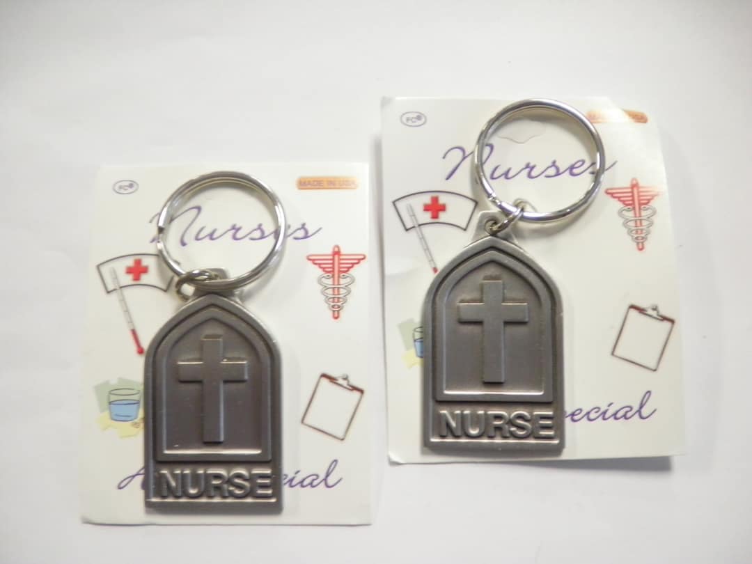 2 Nurses Are Special Cross Key Rings - Etsy