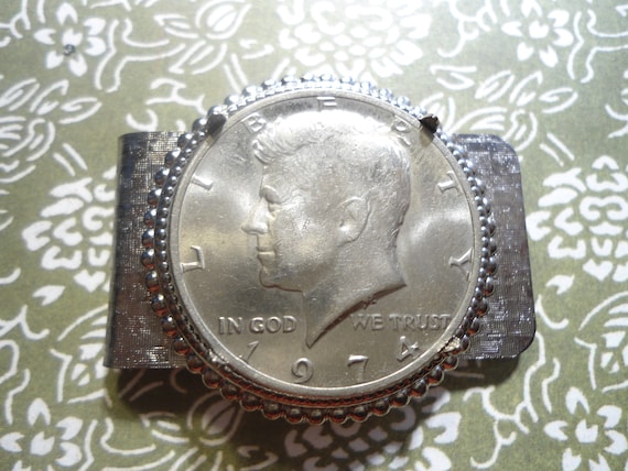 ハンドメイド　マネークリップ　フォーク　純銀　ヴィンテージ FUNNY公式ストア ハンドエングレーブ マネークリップ