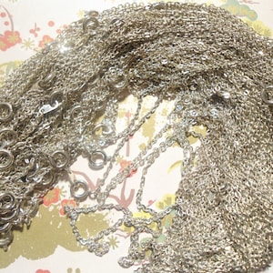 6 Silverplated 18&quot; Chains Necklaces
