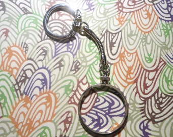 1 Silverplated 26mm Coin Bexel Coin Holder Key Ring