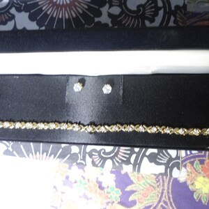 1 Set of Golplated 7&quot; Cubic Zirconia Bracelet and Earrings