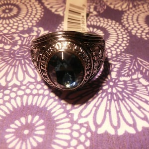 1 Silverplated U.S. Airforce Ring Size 13-14-15 Please Specify Size. Made In U.S.A.