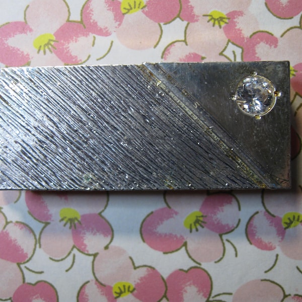 1 Silverplated Money Clip with Rhinestone