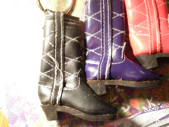 1 Assorted Cowboy Boot Keyring Please Specify You… - image 2